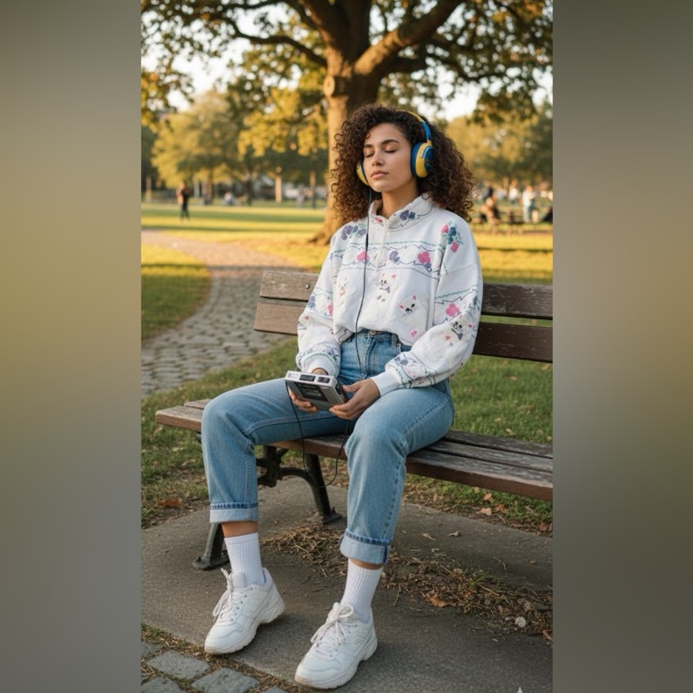 Vintage cat sweatshirt